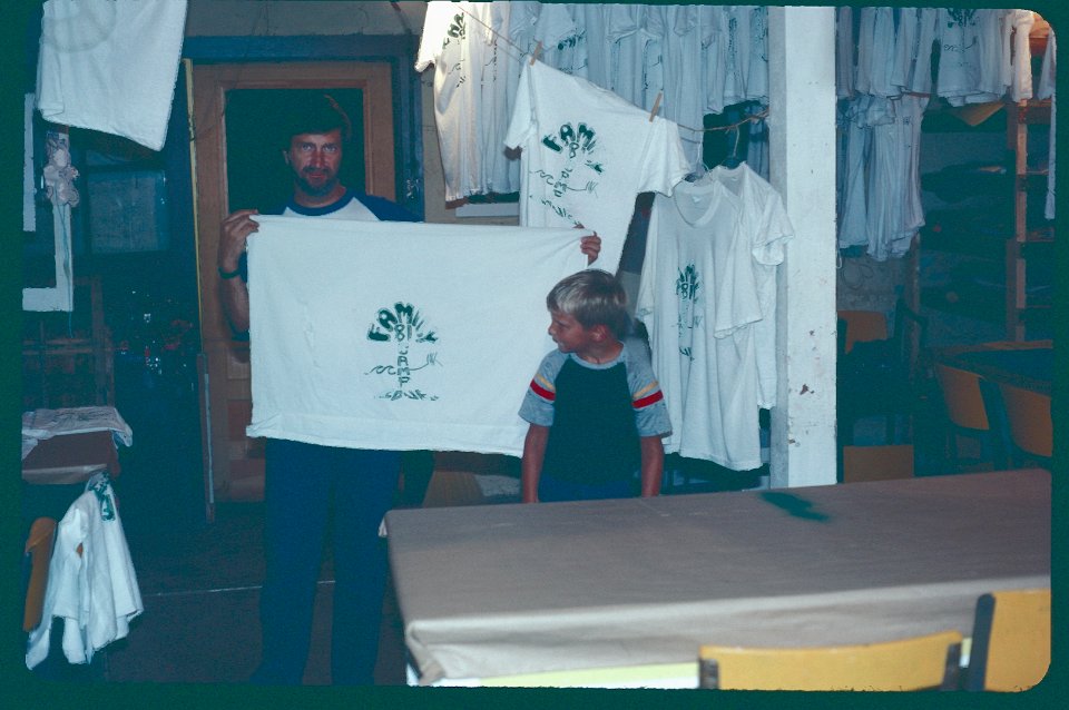 Family Camp 1981 - Silk Screening